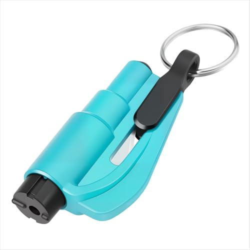 wilcractk Rompivetro Auto e Taglia Cintura - Taglia Cinture di Sicurezza e Rompivetro Mini Strumento di Sicurezza per Auto 2 in 1, Martello di Emergenza Compatto, Pratico e Riutilizzabile