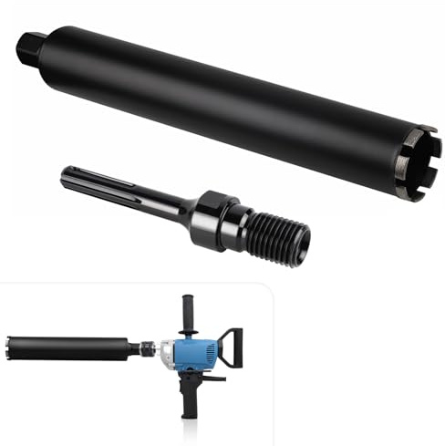 CPROSP Diamantkrona Ø 68 mm 1¼ tum UNC med SDS MAX adapter, L 420 mm, kärnborr för kärnborrning i betong, armerad betong, murverk och sten