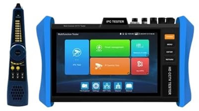 Tester per telecamere a circuito chiuso, Il più nuovo monitor CCTV Tester 4K da 8 pollici 4K H.265 CCTV AHD CVI TVI Tester telecamera IP Tester IPC POE++ SFP o ottico VGA(IPC-T90-ADHS Plus)