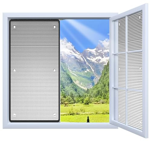 Película Aislante para Ventanas De Aluminio, Película Reflectante Protección Solar con Ventosa Película para Ventanas Oscurecimiento Película Parasol Privacidad, 8mm De Espesor(140x160cm)