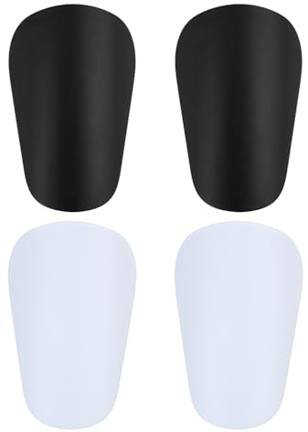 4 Stück Mini Schienbeinschoner, Extra Kleine Schienbeinschoner für Fußball, 3,15x1,97 Zoll Mini Schienbein Pads, Kleine Schutzschoner für Männer, Frauen, Jungen und Mädchen, Graffiti-Fähig für DIY