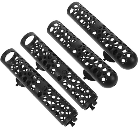 WOONEKY 4pcs Aquarium Heater Protective Cover Sleeve Plastic Guard for Fish Tank Heater Tubular Heating Rod Shield Heat Resistant