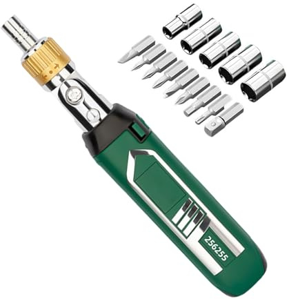 Destornillador de Carraca - de 180 Grados | Kit Para Brocas Intercambiables,para Hogar, Oficina, Garaje, Coche, Electrónica y Bricolaje