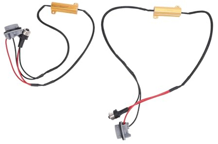 CFTGIW 50W 6Ohm LED-Widerstandsdecoder Flicker Fahrzeuglampen Widerstandskabelbaumadapter für Blinker-Tagfahrlicht Flackert in Ensuri LED-LichtdecoderAuto-LED-Widerstand