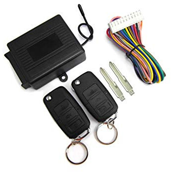 flexzon Kit Chiusura Centralizzata Centralina Universale 2 Telecomandi con Lame 4x6