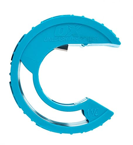 OX Pro POLYZIP Plastic Pipe Cutter 35mm, Blue
