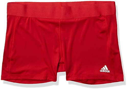 adidas Techfit Volleyball-Shorts für Damen, Team Power Rot/Weiß, M/8 cm Entrepierna