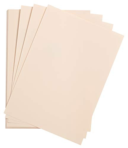 Clairefontaine 90793C - Packung mit 25 Bogen Zeichenpapier Etival Color, DIN A3, 29,7 x 42cm, 160g, 1 Pack Hellrosa
