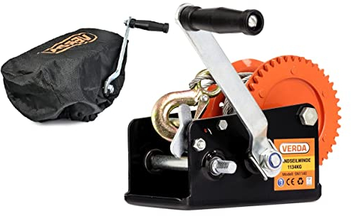 Handseilwinde 1134 kg (2500 lbs) – Robuste Bootswinde für Anhänger, vielseitig einsetzbar für Boote, Anhänger und Fahrzeuge, ideal für einfaches Heben und Ziehen SN1140