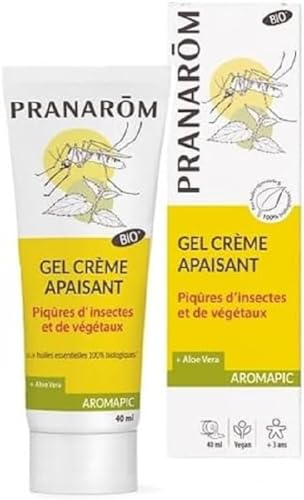 Pranarôm - Gel crème Huiles Essentielles Anti-Démangaisons Bio - Aromapic Gel crème apaisant Piqûres Insectes et Végétaux 40 ml
