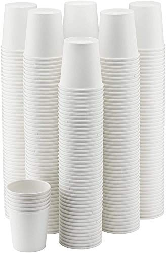 NYHI 300-Pack 12 oz. White Paper Disposable Cups – Hot / Cold Beverage Drinking Cup for Water, Juice, Coffee or Tea – Ideal for Water Coolers, Party, or Coffee On the Go’