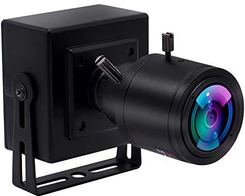 ELP Varifokus Objektiv Web Kamera 1080P USB Computer Business Webcam,2.8-12mm Zoom Objektiv,Weitwinkel,Plug & Play,2 Megapixel IMX323 Sensor 0.01Lux Streaming Web Kamera für Windows Android Linux