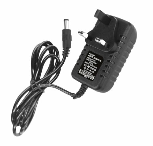 12V 2A DC Power Supply Adapter UK 3-Pin Plug 1.2M Cable With 5.5 X 2.1 mm Jack For CCTV DVR, Cameras, LED Stripes Etc, CE Approved