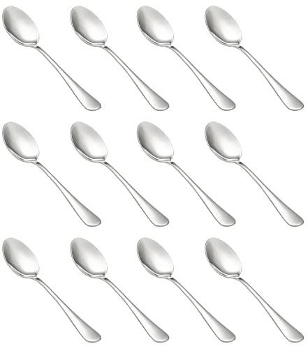 Kaffeelöffel edelstahl geeignet für Zuhause und Restaurants teelöffel espressolöffel espresso löffel teelöffel set espressolöffel klein (12 Stück)