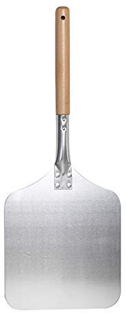 58cm Length Wood Aluminum Pizza Peel Small Square Pizza Lift Shovel Pizza Cake Turner Kitchen Baking Pastry 23cm Wide Pizza peel