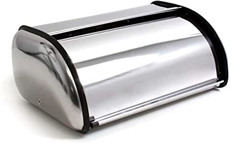 Acan Tradineur – Panera de Metal con Tapa abatible – Contenedor para Pan Fabricado en Metal Resistente – 15,5 x 35,5 x 23 cm
