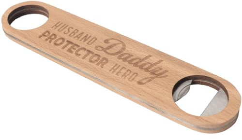 Splosh Apribottiglie per papà, marito, papà, apribottiglie in legno per papà. Un regalo personalizzato per papà che è un regalo divertente per gli uomini per la festa del papà, Natale e compleanni.
