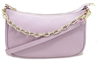 Chicca Borse Pochette Borsetta Donna in Pelle Italiana Tracollina