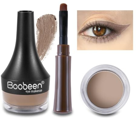 Boobeen Eyeliner Gel Eyeliner Wischfester Augen-Make-up-Set Hochpigmentiert, Langanhaltend für den ganzen Tag Einfach aufzutragen (Blond)