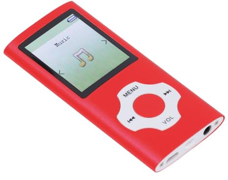 Lettore MP3 Portatile con Bluetooth 5.0, Lettore Musicale Digitale con Altoparlante Integrato, Schermo 1,8 Pollici, Registratore Vocale, Supporta MicroSD fino a 128 GB