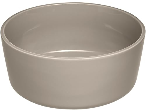 LEONARDO HOME Schale ROMA 1 Stück • Ø 22,3 cm • Mikrowellen- & Spülmaschinengeeignet • stapelbar • Keramik-Schale • Steingut-Schüssel • Salatschale mit glasierter Oberfläche • beige • 026365