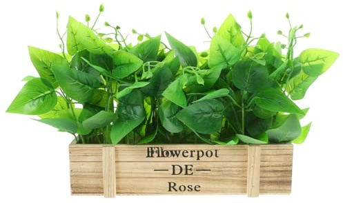 PRETYZOOM Golden Pothos Decorative Pot Lifelike Faux Plant for Home Office Decor Stylish Bonsai Ornament for Spring Decoration Greenery Accent