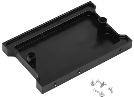 Luwecf Placa de Cola para automóvil RC, Repuesto de Piezas para Modelo 1/12 MN99S MN98, Negro