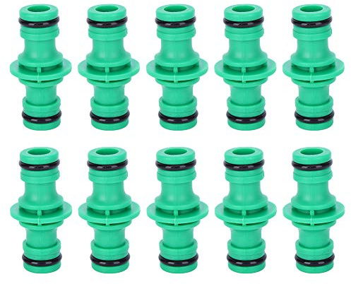DIRBAK 10 connettori per Tubi Dritti dell'Acqua, connettori rapidi, Strumento per Giunti per Tubi di irrigazione da Giardino per Il Giardinaggio