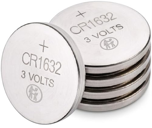 BML 5 x CR1632 Lithium Coin Cell Batteries 3V Long Lasting Button Battery for Car Key Remote Watch Calculator Medical Devices Reliable Power Multipack