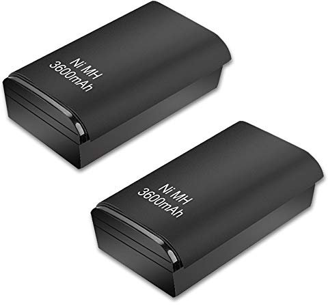 ActZone 2pcs 4800mAh Rechargeable Ni-MH Battery Compatible with Xbox 360 Controller