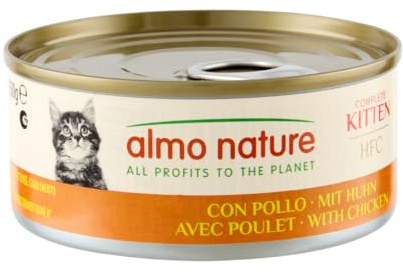 Almo Nature - HFC Kitten avec Poulet - Nourriture Humide pour Chaton : 24 boîtes de 150g