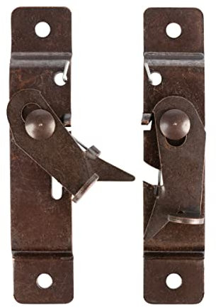 Schellenberg 10266 Attache rigide pour volet roulant, verrou de sécurité, anti-effraction, en deux parties, bronze