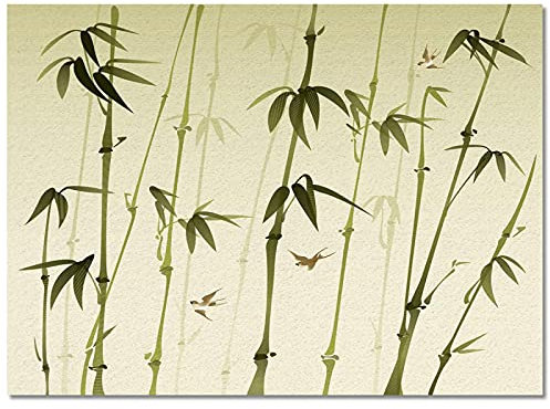 WAXB Schmutzfangmatte Chinesische Danqing Bambusteppiche Für Wohnzimmer Kinderzimmer Teppich Schlafzimmer Nachttischdecke Küche Fußmatte Indoor Outdoor Türmatte Weihnachten Halloween