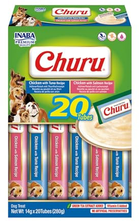 INABA - Nourriture pour Chien - Recette sans céréales avec Poulet & Thon (16% chacun) ou Poulet (30,2%) & Saumon (1,8%) - avec collagène et extrait de levure - Ingrédients de Haute qualité