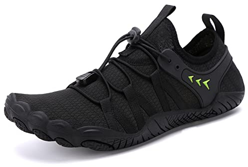 Hanani Zapatos de Agua para Hombre y Mujer Zapatos de Playa Zapatos de natación de Secado rápido Zapatos de Surf Descalzos Deportes Acuáticos para Mar Río Aqua Calzado de Natación Unisex Negro EU41