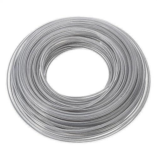 ZeNaha 15M Steel Wire Nylon Grass Trimmer Line Brushcutter Trimmer Rope Lawn Mower Cord Long Round Roll Grass Replacement