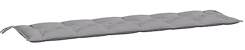 vidaXL Gartenbank-Auflage Grau 200x50x7 cm Oxford-Gewebe