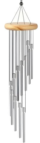 Tubi in Alluminio Campane a Vento,Campana a Vento da Esterno con Tubi in Alluminio,Sonaglio a Vento Metallo,Campanelli a Vento per Esterni,Scacciapensieri da Esterno,Campane a Vento