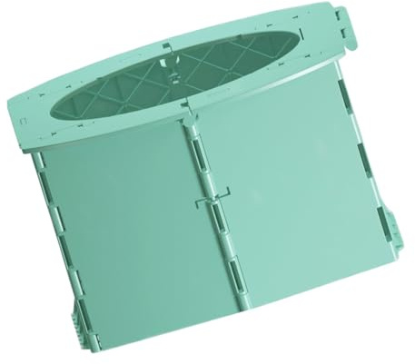 Faltbare Tragbare Toilette für Unterwegs, Pp, Grün, 1 Stück | Toilettentraining, für Babys und Kinder, Leicht zu Montieren und Zerlegen, Reiseformat