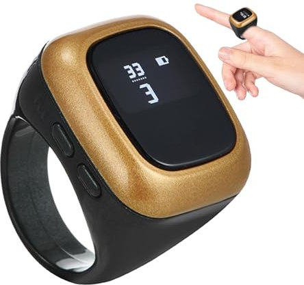 Anello contatore di preghiera | Contatore portatile per dito - Anello di tracciamento della preghiera con promemoria del, contatore intelligente digitale, anelli intelligenti di preghiera portat