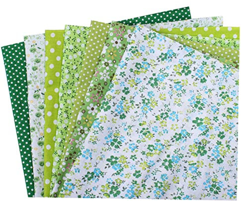 NUOBESTY 7stücke Teiliges Patchwork-tuch Aus Baumwollstoff Gruppe Mit Kleinen Blumenmustern Diy-waschlappen Handtuch Maschinennähen Geeignet Bastelmaterial Kissenbezug Tischdecke Spielzeug