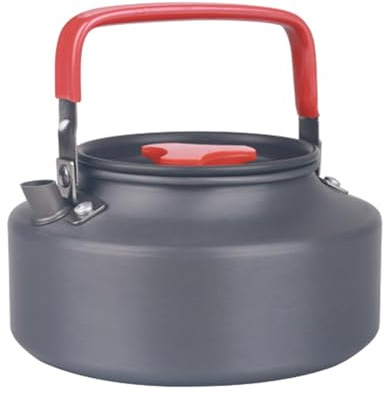 Bouilloire de camping en aluminium antidérapante avec filtre pour camping et randonnée