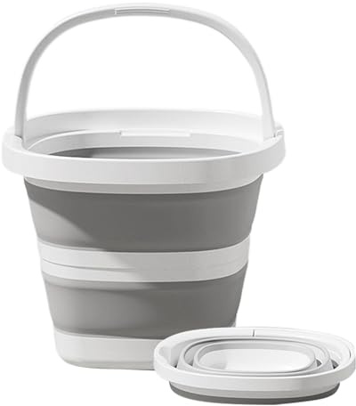 Cubo Plegable,Recipiente de Agua para Pesca - Cubo Impermeable De 10L con Asa para Camping Playa Viaje Pesca Limpieza