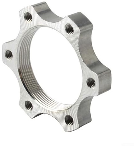 Oniissy Disc Brake Adapter for 6-Bolt to Centerlock Conversion, 44mm/48mm Flange Mount, Aluminum Alloy Brake Compatibility with Mountain For Bike and(44MM)