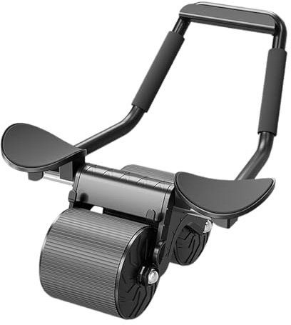 Bauchmuskeltrainer, dicke Ellenbogenpolsterung, Auto-Rebound-Ausrüstung, Bauch-Roller für Rumpftraining, für Männer, Frauen, Teenager, Anfänger, Zuhause, Fitnessstudio, Wohnheim, Wohnung, Reisen