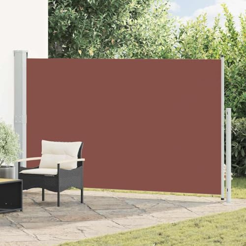 Emmtore Toldo Lateral retráctil de jardín marrón 180x300 cm