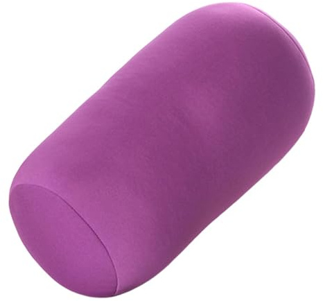 Nackenrolle Aus Mikroperlen, Nacken Schaumstoffrolle, Rundes Nackenstützkissen, Mikroperlenfüllung, Weicher Spandex-Bezug, Ergonomisch, Tragbar 170 G, Vielseitig Als Nackenkissen Rückenkissen