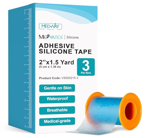 MedVance™ – Ruban médical en silicone souple perforé, découpable (5cm x 138cm - 3 Rolls)