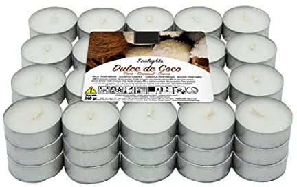 60 Teelichter Stück duftenden, Duftteelichter Duft Kokosnuss duft