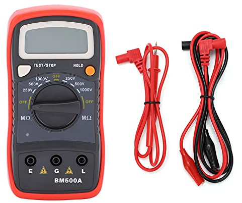 Digital Insulation Resistance Tester BM500A 1000V 1999MΩ Resistance LCD Display Megohmmeter Electronic Tester for Maintenance